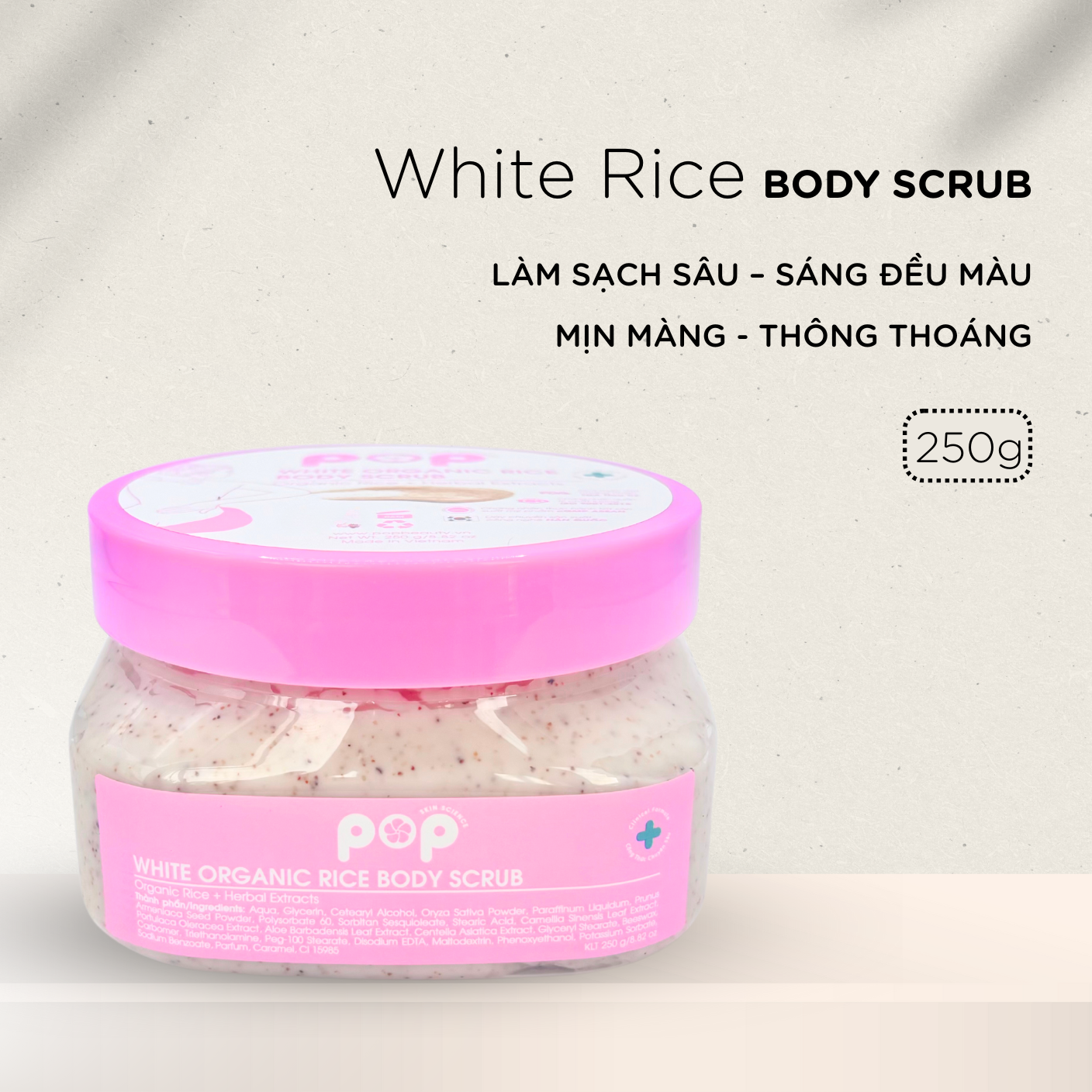 Tẩy tế bào chết cám gạo